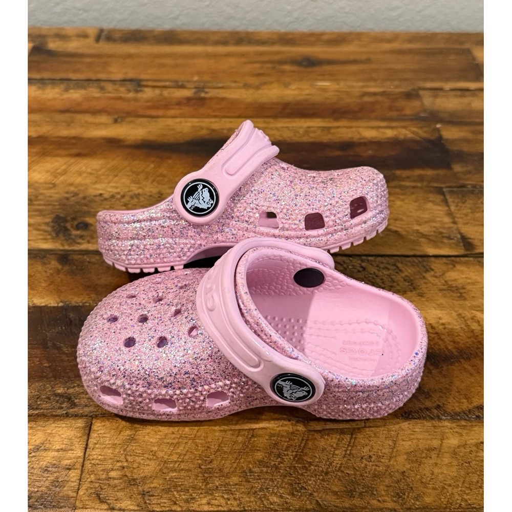 Crocs Glitter Pink Toddler